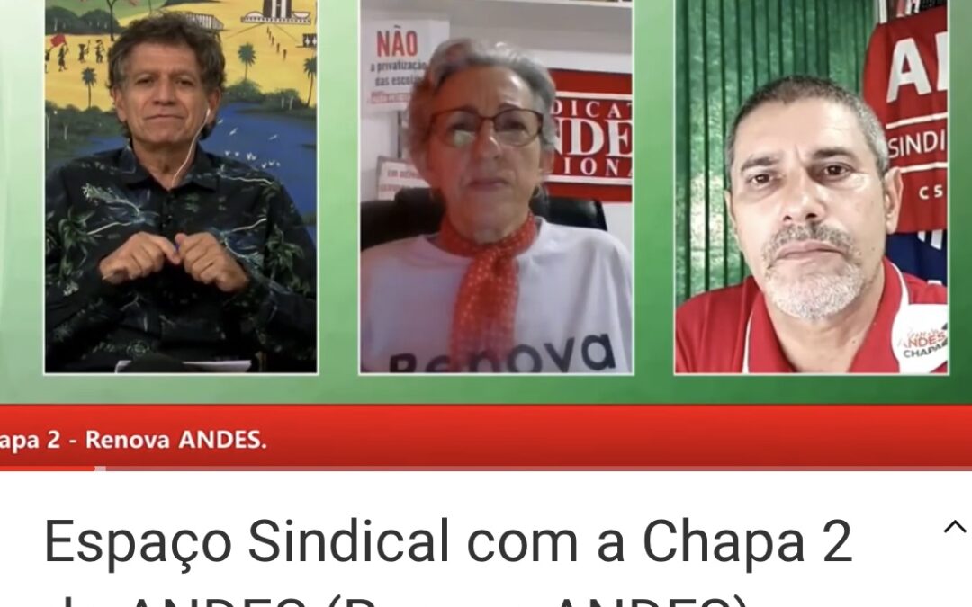 Espaço Sindical Celi Taffarel e Pasquetti apresentam as propostas da