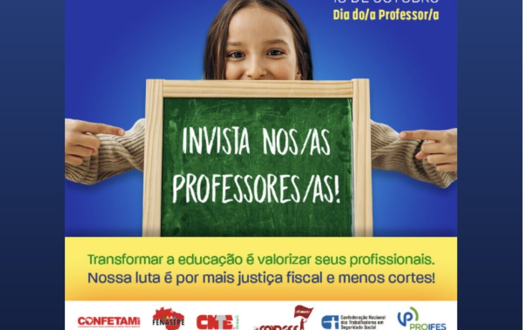 Dia da Professora e do Professor: educação de qualidade é com valorização da categoria