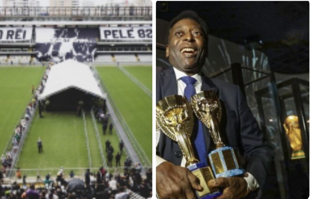 Fãs e torcedores começam a se despedir de Pelé, o Rei do futebol