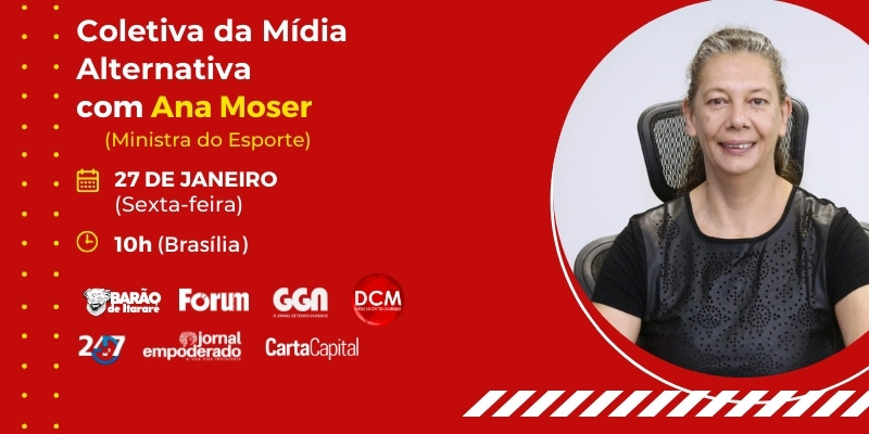 Barão e mídias alternativas entrevistam Ana Moser, ministra do Esporte