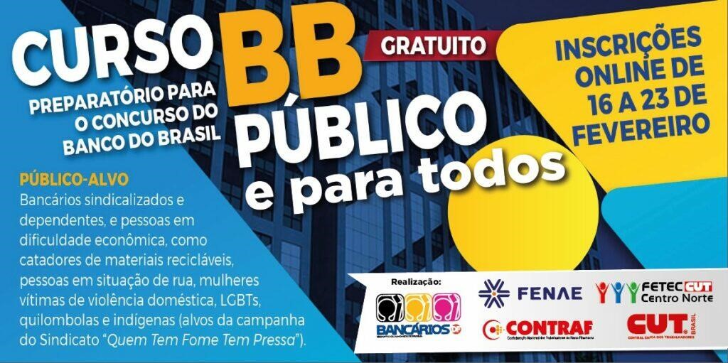 Estude de graça para o concurso do Banco do Brasil