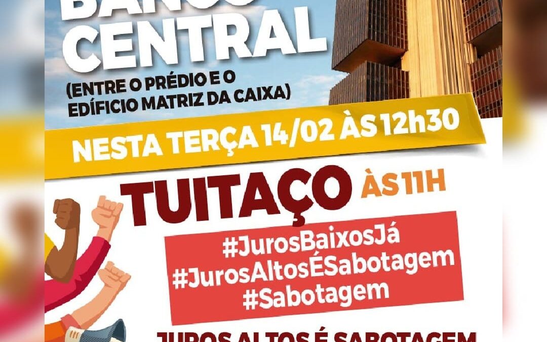 Ato no Banco Central contra a sabotagem dos bolsonaristas ao Governo Lula