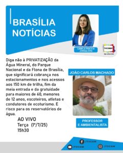 Leia mais sobre o artigo TV Comunitária – Movimento contra concessão da Floresta Nacional e Parque Nacional de Brasília alerta para riscos de exclusão