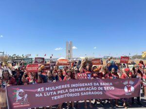 Leia mais sobre o artigo Mulheres indígenas marcham contra o PL da Devastação e por direitos territoriai