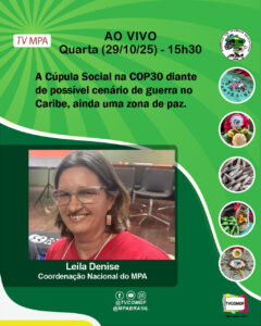 Leia mais sobre o artigo A Cúpula dos Povos na COP30, de 12 a 18 de novembro, é o tema do TV MPA
