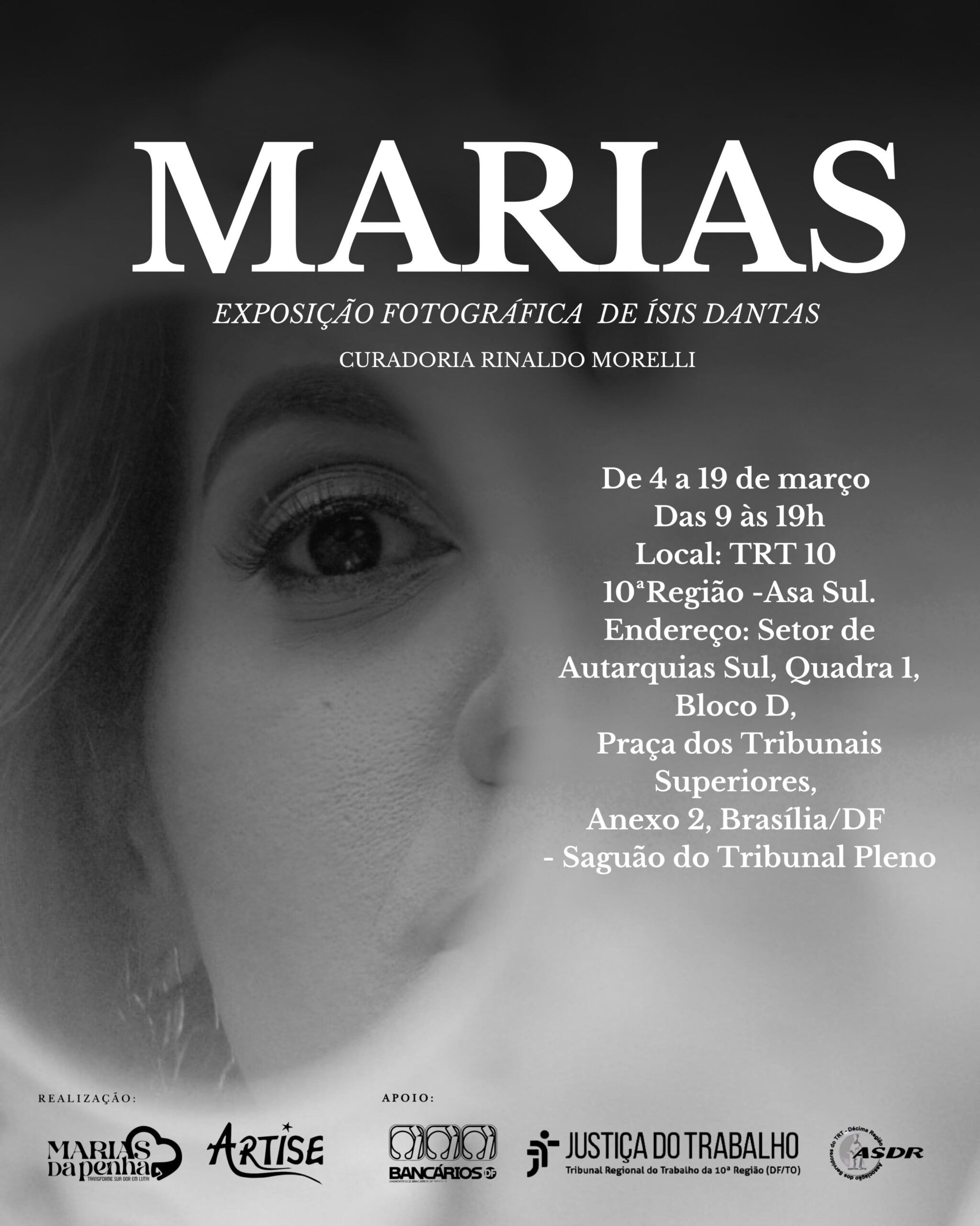 No momento, você está visualizando Mês da Mulher: TRT-10 recebe exposição “Marias” manifesto visual contra a violência e pelo resgate da autoestima feminina