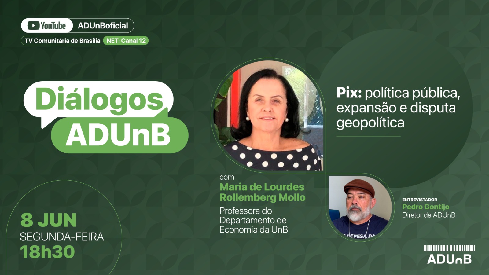 No momento, você está visualizando No Diálogos ADUnB, especialista vê Pix como instrumento de soberania econômica e aponta disputa geopolítica em torno do sistema brasileiro