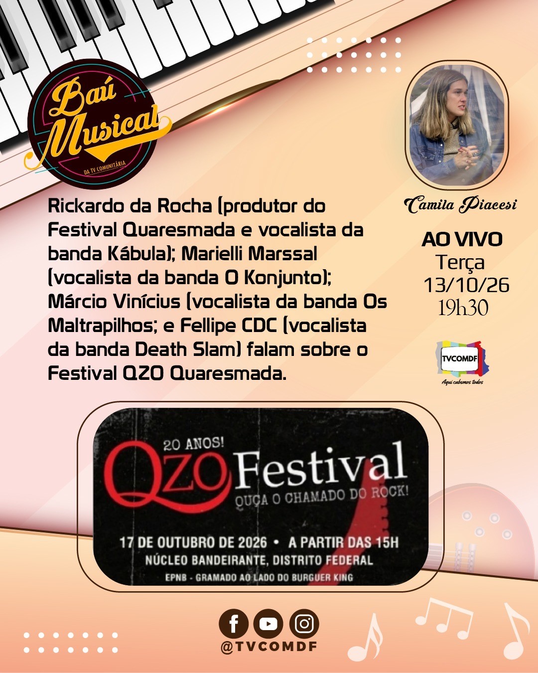 No momento, você está visualizando Festival QZO Quaresmada traz Cólera e Taurus para o Núcleo Bandeirante